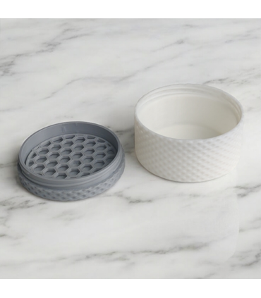 Valge pakend+värviline kaas